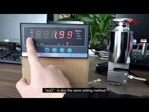 How to set display controller for load cell/force sensor