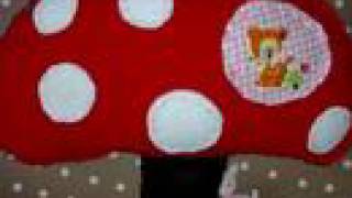 Rainy Day Mushroom Pillow