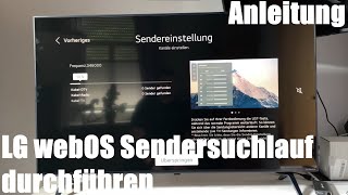 LG webOS Sendersuchlauf (DVB-C,S,T) und sortieren (LG 4K NanoCell TV 43“ - 86” NANO75) Anleitung