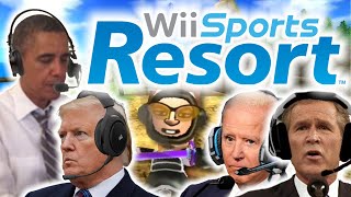 US Presidents Play Wii Sports Swordplay Showdown