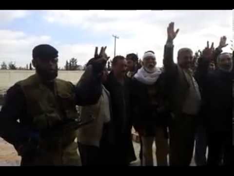 كلمة العميد الركن فايز المجاريش قائد المجلس العسكري في عيد الثورة السورية الثاني والحديث عن الأحداث القائمة في محيط اللواء 38