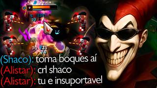 SHACO AP INSUPORTÁVEL NO HIGH ELO BRASILEIRO KKKKKKK
