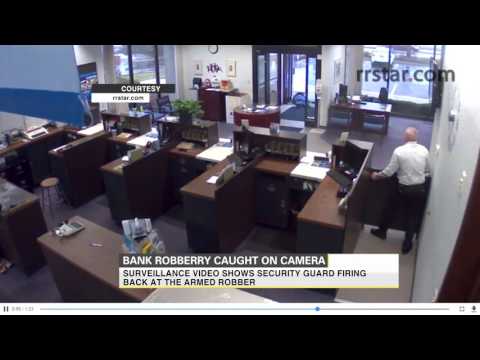 Bank robbery caught on camera