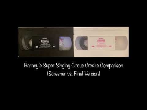 Barney’s Super Singing Circus Credits Comparison (Screener vs. Final Version) (V1 & V2) (Next)