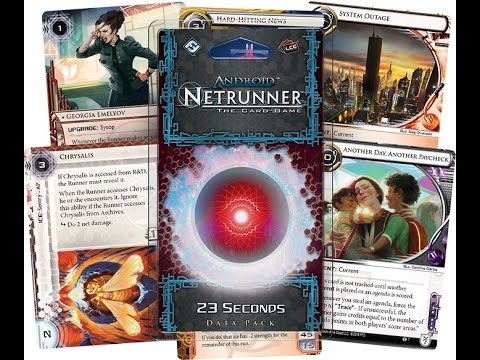 Android Netrunner LCG 23 seconds Datapack unboxing