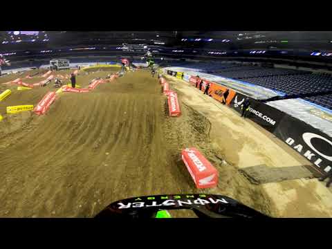 2021年 スーパークロス第4戦インディアナポリス1のコースレイアウト動画（GoPro版）