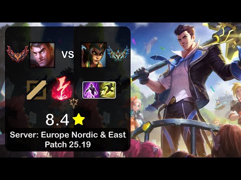 Jayce Mid vs Cassiopeia - EUNE GrandMaster - Patch 25.19