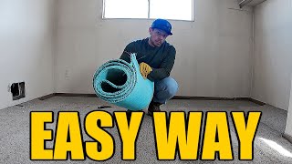 Removing Carpet The EASY WAY