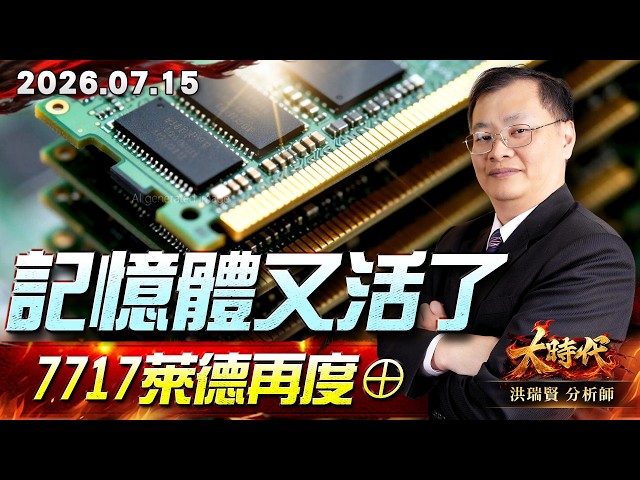 0715記憶體又活了 7717萊德再度⊕#大時代 #洪瑞賢
