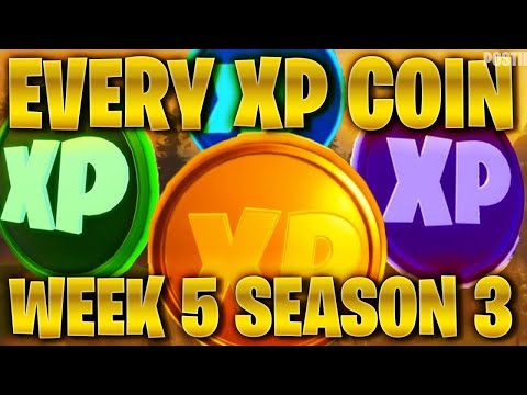 All XP COINS LOCATIONS Guide - Fortnite Chapter 2 Season 3 (WEEK 5)