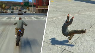 GTA 4 - Motorcycle Ragdoll #38 (Euphoria Showcase)
