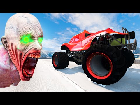 Epic Escape From The Shy Guy (SCP-096) - Car Ride Chase - BeamNG Drive part 3