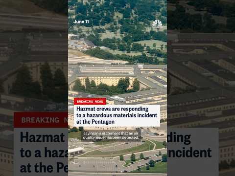 Crews responding to hazmat incident at the Pentagon