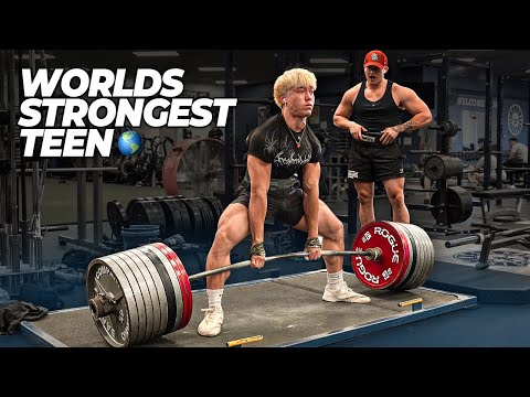 900LB/408KG Deadlift Battle With 17 Year Old! (ft. World's Strongest Teenager @NikYou)