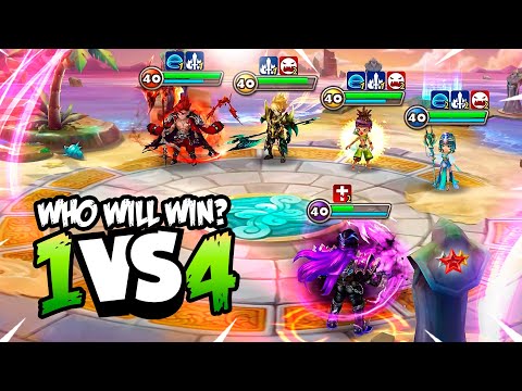 Gurkha vs Laika, Leo, Bastet and Lushen - Summoners War