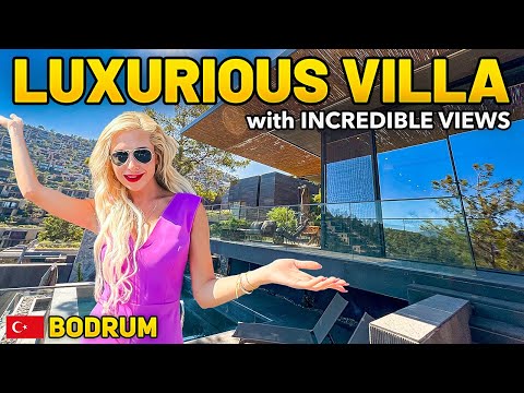 DENTRO DE UMA MORADIA DE LUXO COM VISTAS DESLUMBRANTES PARA A BAÍA! | BODRUM HOUSE TOUR