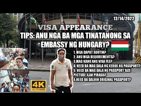 VISA APPEARANCE HUNGARY 🇭🇺 EMBASSY IN BGC TAGUIG.