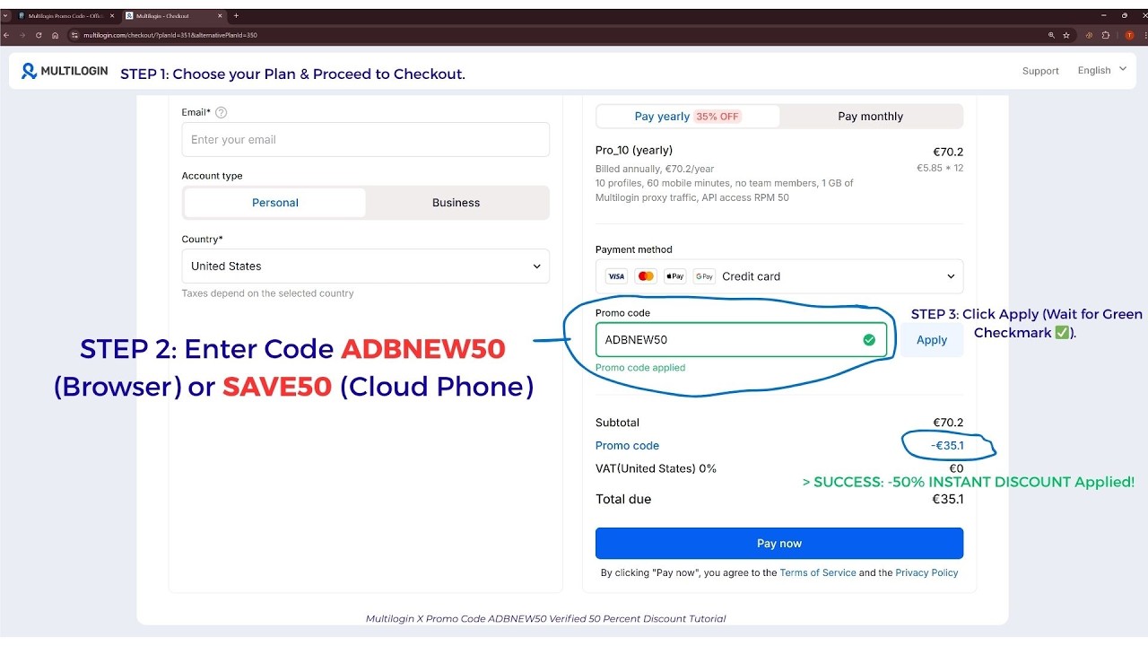 Multilogin X Coupon Code 2026 Save 50% Today with ADBNEW50