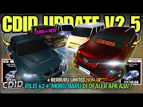 REVIEW ALL NEW CARS LIST NON-LIMITED RELEASE CDID UPDATE V2.5 +3 LIMITED!! | CDID V2.5 Roblox