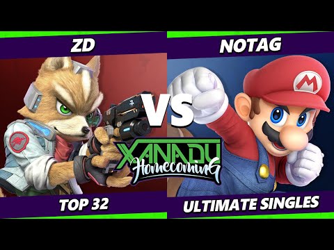Homecoming 500 - ZD (Fox, Wolf) Vs. NoTag (Mario) Smash Ultimate - SSBU