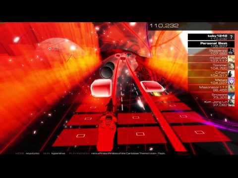 Audiosurf 2 Perfect Score | He's A Pirate (Pirates of the Caribbean Theme) | Ninja Turbo