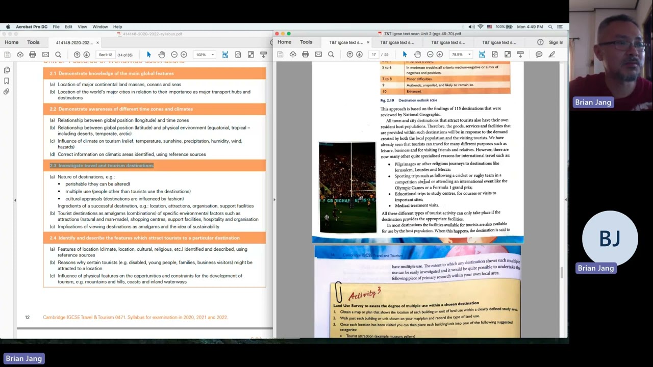 IGCSE Travel and Tourism Unit 2 Review