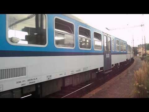 Odjezd vlaku Os 6415 (ČD 163.073, zpoždění 6 min) - Ústí nad Labem západ, 30. 7. 2013