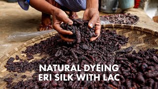 How To Dye Yarn Silk With Lac? Natural Dyeing Process of Eri Silk - Textiles In Northeast India