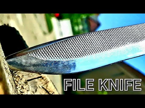 TURNING A RUSTY FILE INTO A POCKET KNIFE