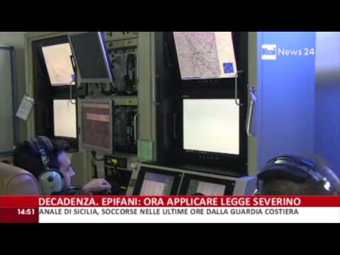 'Mare Nostrum': la Ground Control Station del Predator (Rainews24 Notiziario del 30.10.2013)