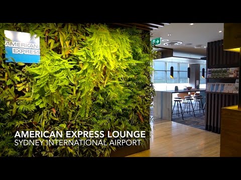 Sydney Airport American Express Lounge Review Video
