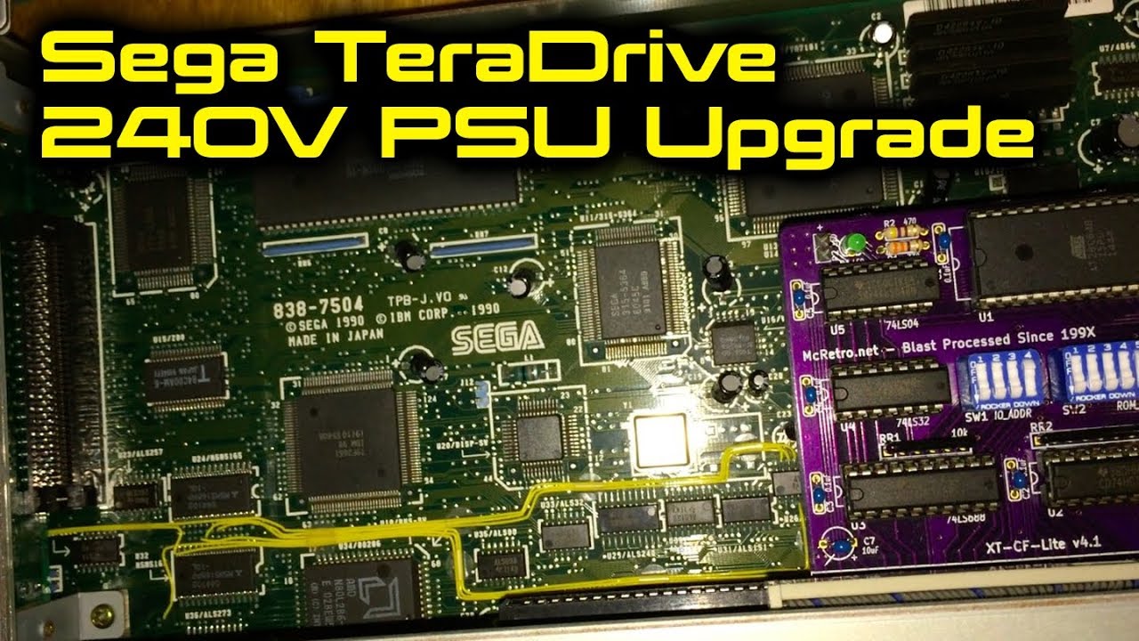 Sega TeraDrive 240V PSU Upgrade