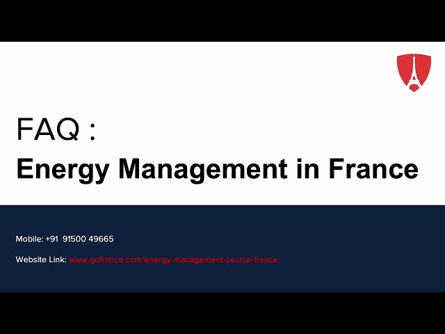 FAQ : Energy Management in France