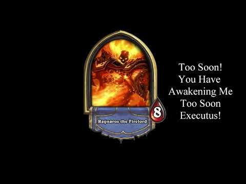 Voice Impressions: Hearthstone: Ragnaros The Firelord Hero Voice Line