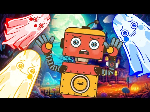 🌈👻 We're Going on an Epic Rainbow Ghost Hunt! Sing, Jump & Escape | Rusty's World