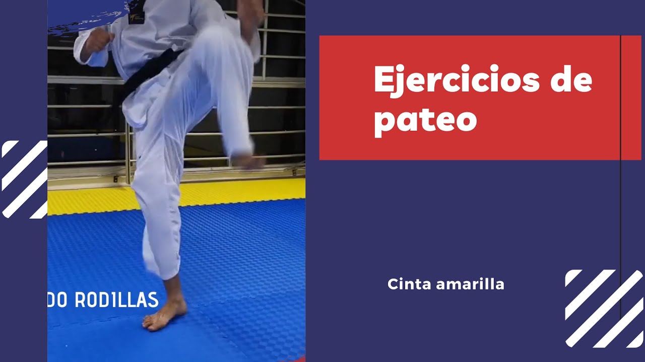 Ejercicio de pateo Cinta Amarilla Taekwondo #BlueMatAcademy