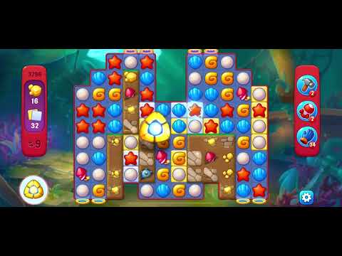 Fishdom 3796 - Hard Level (14 Moves)