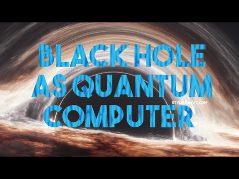 Blackholes and Quantum Computing has a Connection.