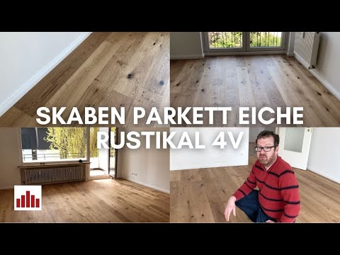 Skaben Parkett Eiche Rustikal 4V (4 Fasen) in einer frisch renovierten Wohnung - Parkettkaiser