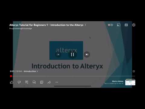 Alteryx tutorial for Beginner 1 - Introduction to Alteryx
