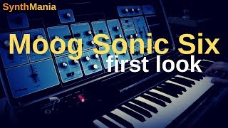 Video thumbnail for Moog Sonic Six - first look by SynthMania