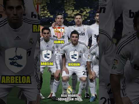 Squad Real Madrid 2009 (Ronaldo, Kaka, Xabi Alonso, Benzema)