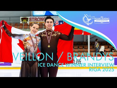 Connection on ice! | Veillon / Brandys (CAN) | Ice Dance Winner Interview | #JGPFigure Riga Cup 2025