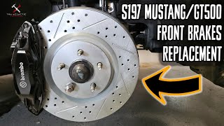 How to Replace Front Brakes on a S197 Mustang or Shelby GT500