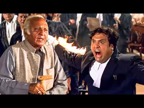 जज साहब मै मरुंगा और अपने साथ इस बुद्धे को भी ले जाउंगा ! Govinda, Anupam Kher Ka Full Action Scene
