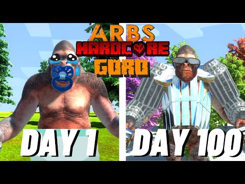 GORO Survived 100 DAYS in HARDCORE ARBS - Animal Revolt Battle Simulator