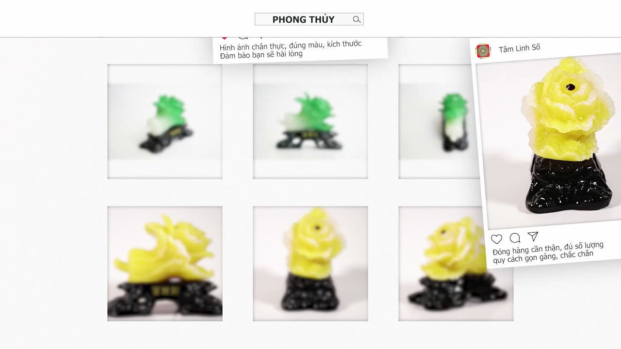 Tượng bắp cải phong thủy tài lộc - Cao 10cm