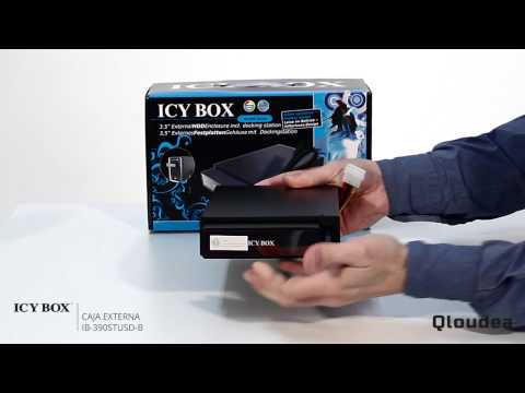 IcyBox IB-390StUSD-B - Rack móvil y caja externa 3.5" - USB2.0 y eSATA