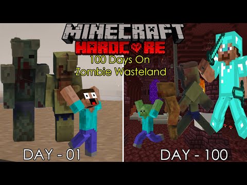 I Survived 100 Days On a Zombie Survival Island in Minecraft Hardcore ! #1 (Hindi)
