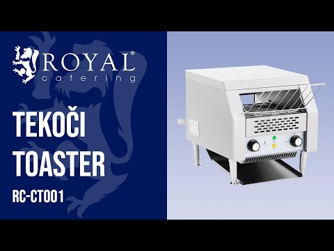 videoposnetek - Tekoči toaster - 2,200 W- Royal Catering - 3 funkcije
